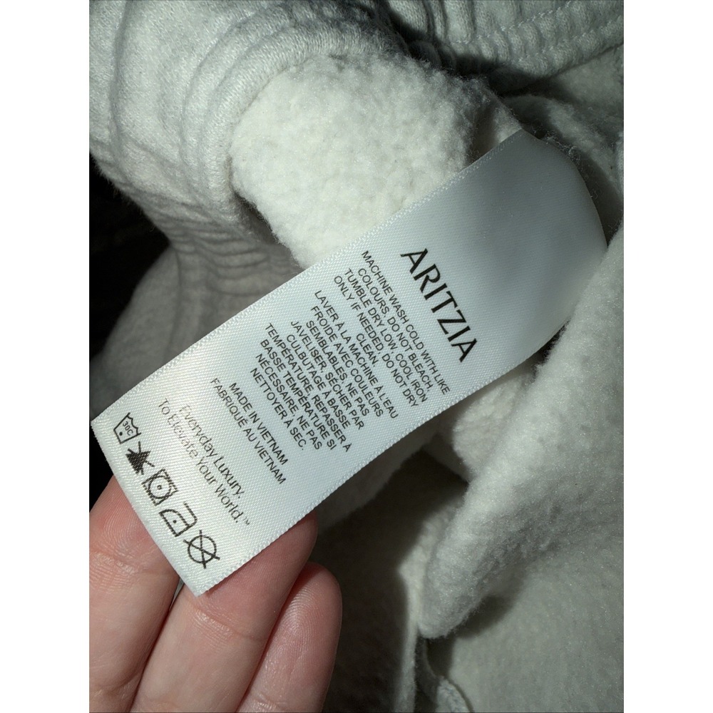 Aritzia Women's Cozy Light Gray Mega Fit Cotton Fleece Sweatpants Size XXL - Picture 6 of 7